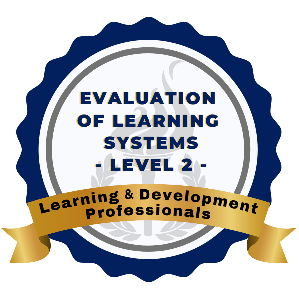Evaluation of Learning Systems 2 Badge
